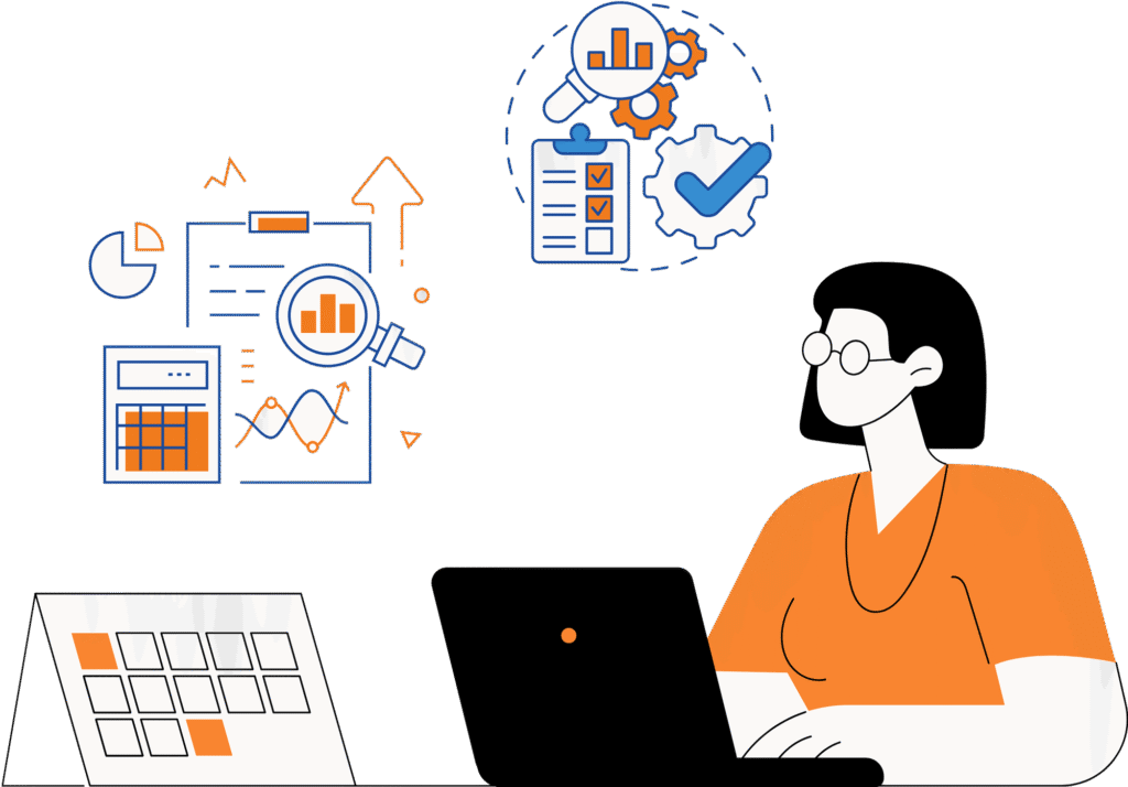 GCC Intelligence Platform - Global Capability Centers Data Analytics and Market Intelligence Illustration